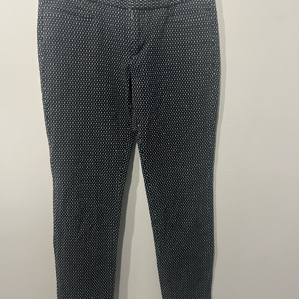 Banana Republic black & white polka dot trousers Size 2 #polkadot #formalwear